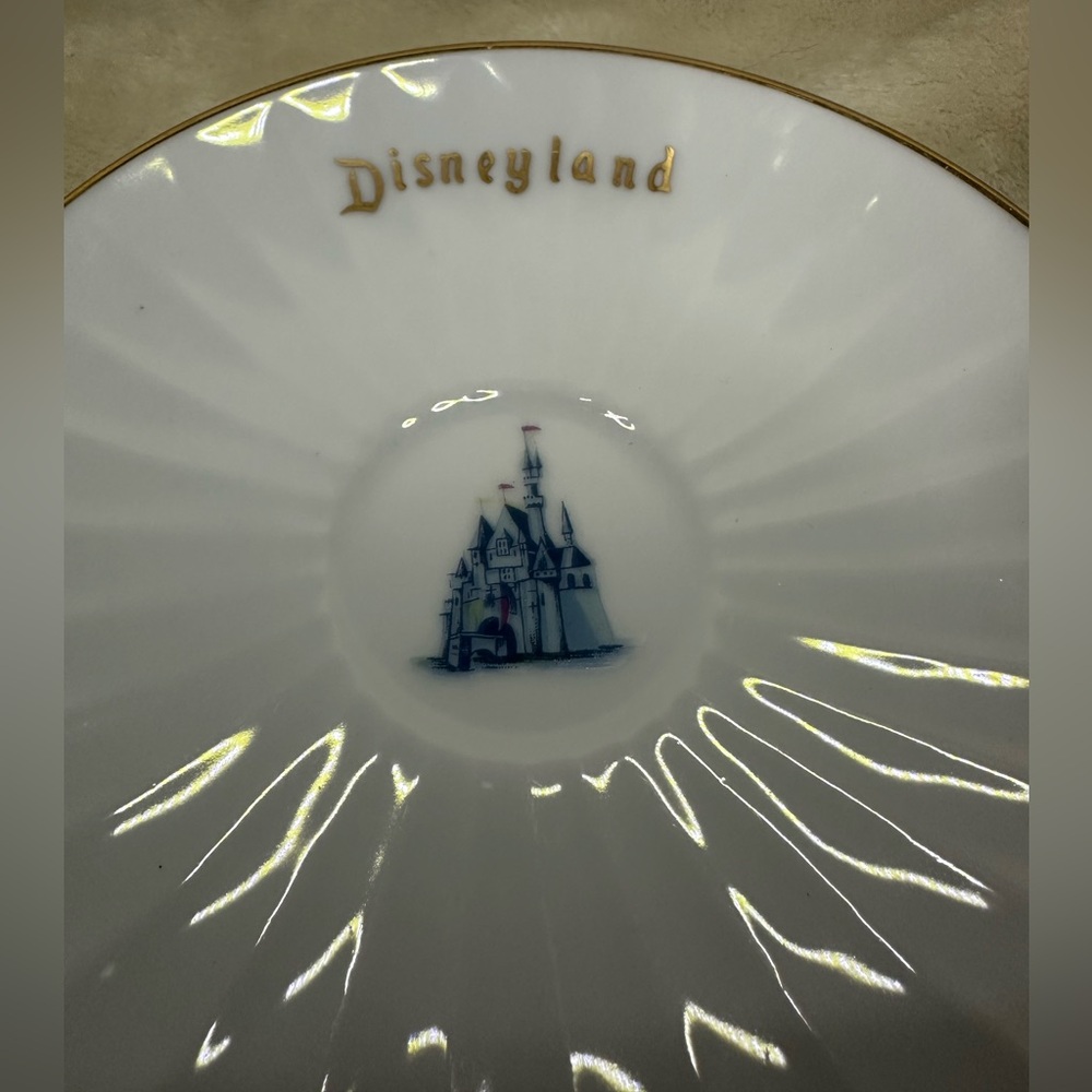 Vintage Disneyland Tea Cup & Saucer Featuring Tinkerbell and the Castle - Picture 6 of 10